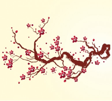 Branch With Cherry Blossoms